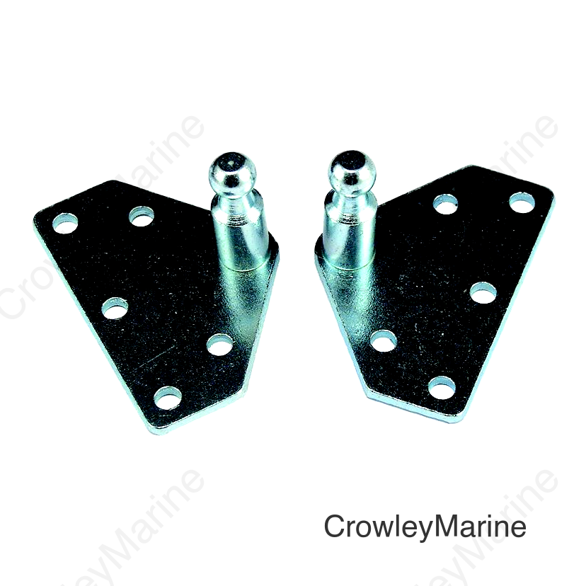 JR Products BR10336 Gas Spring Mounting Brackets - Flat, 2/pk