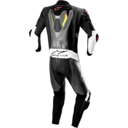 Missile Ignition v2 1-Piece Leather Suit - Metallic Gray/Black/Yellow/Red Fluo - US 36 / EU 46 thumbnail-1