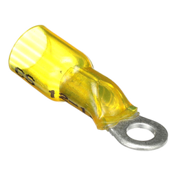 Seachoice Marine Grade Heat-Shrinkable Ring Terminal, Fits #10 Stud, 12-10 Wire Range, Yellow, Pack of 25 thumbnail-1