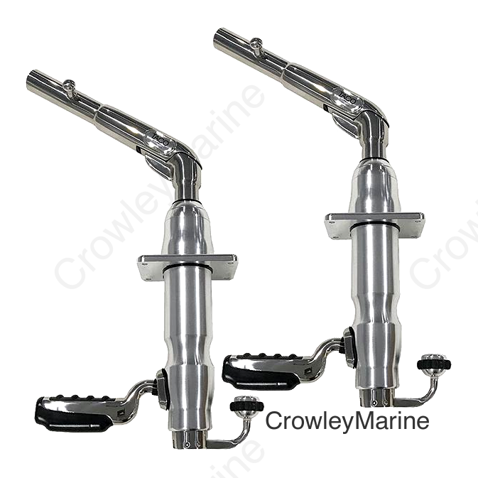 Taco GS390XL Grand Slam 390XL Outrigger Top Mount w/Crank, 1 pr.