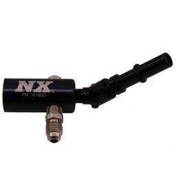 Nitrous Express 3/8-10mm Late Model Billet Fuel Line Adapter 45 Degree thumbnail-0