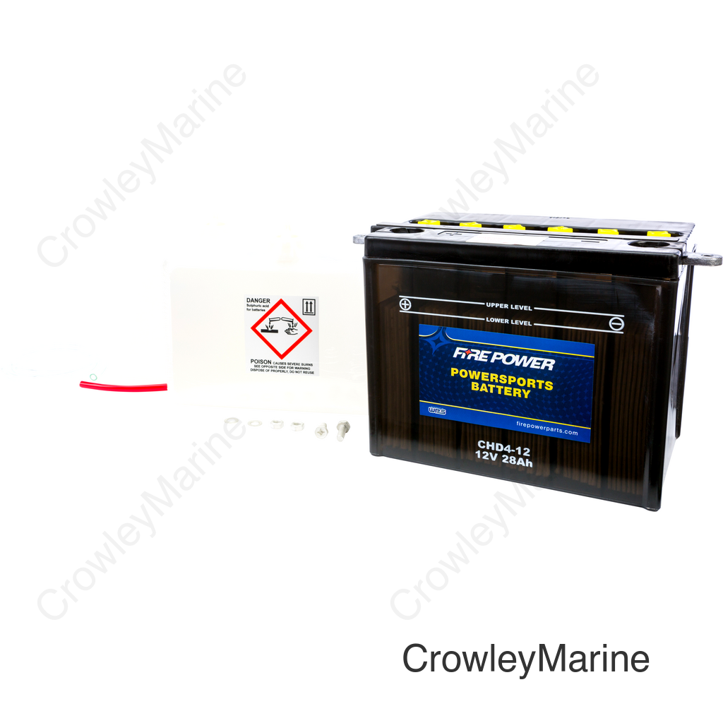 BATTERY W/ACID CHD4-12 12V