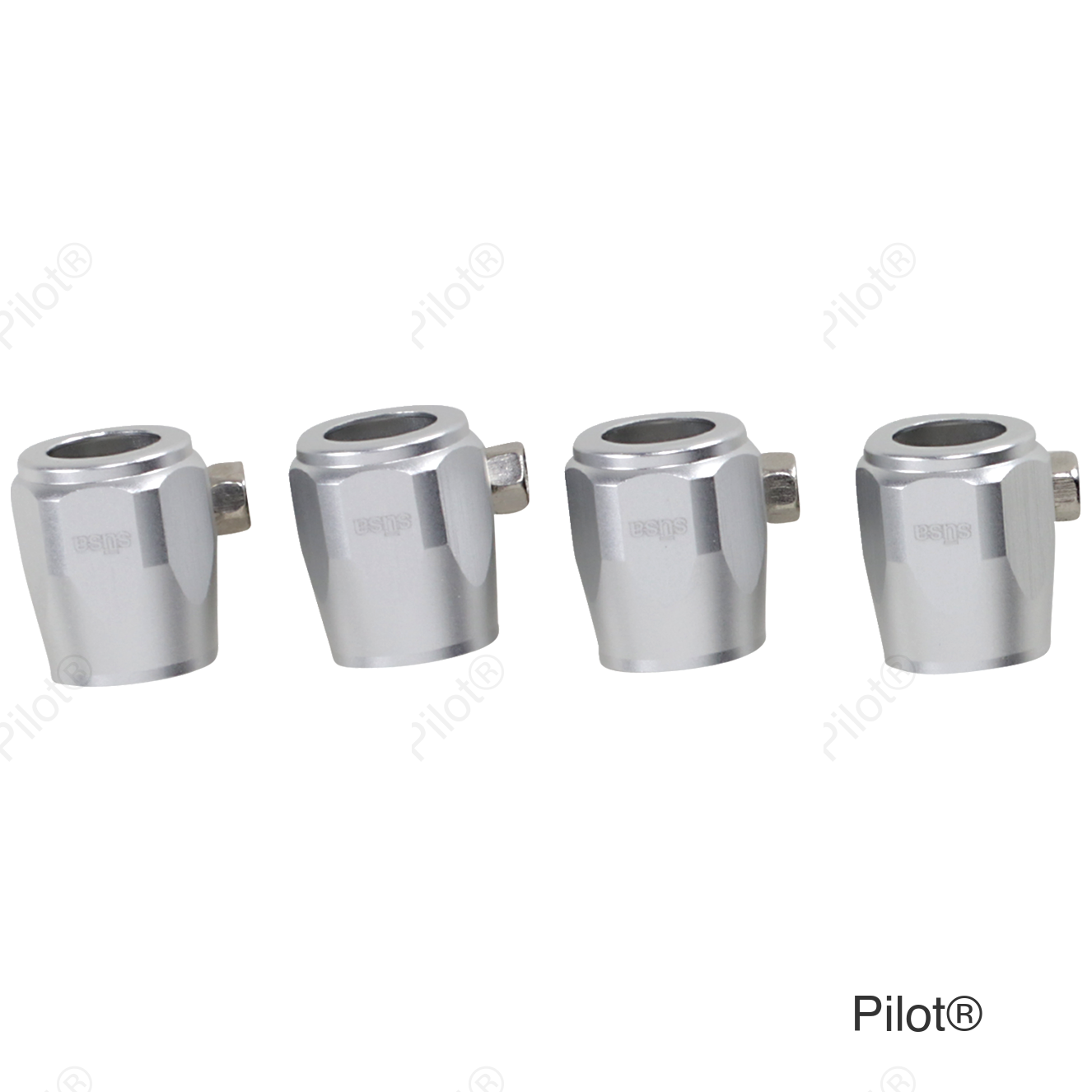 Hose Finishers - Silver - 4-Pack