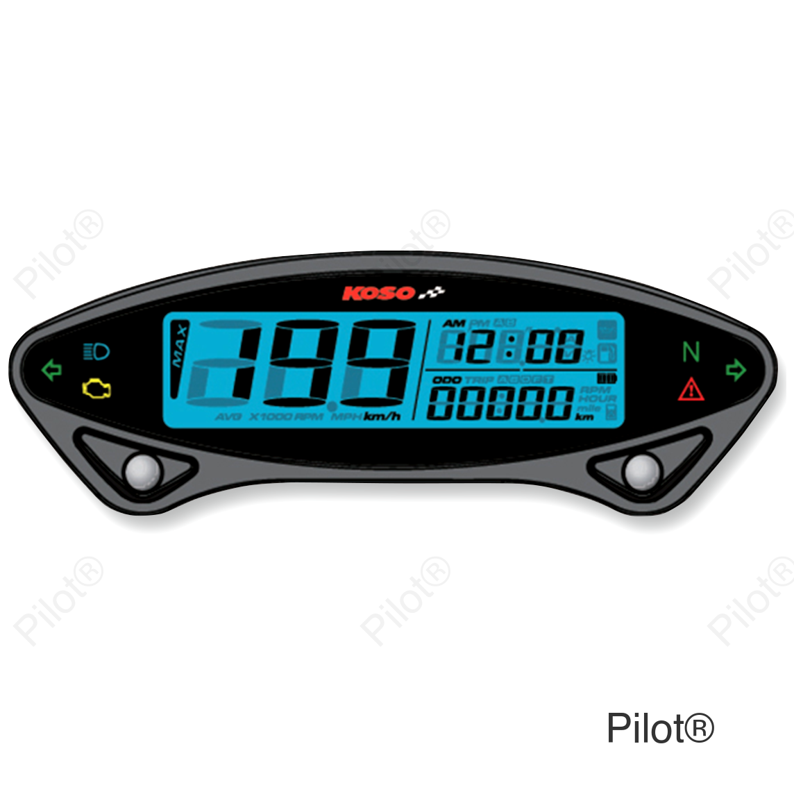 DB EX-02 Speedometer - 4.72" W x 0.91" H x 1.57" D