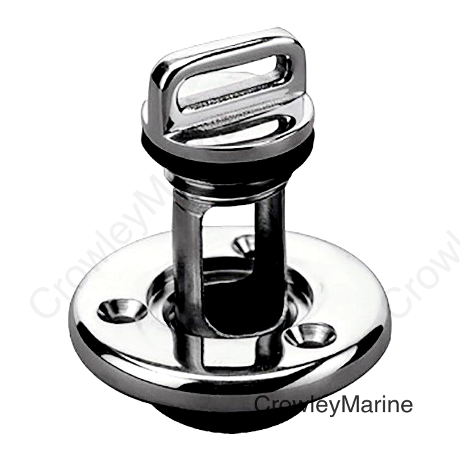 SeaDog 520060 Captive Garboard Drain & Plug, A: 2", B: 1-1/8", C:1-2", D: 2-5/8" #8 FH