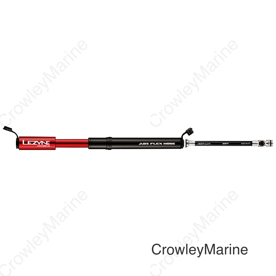 Lezyne Lite Drive Frame Pump: Small Gloss Red