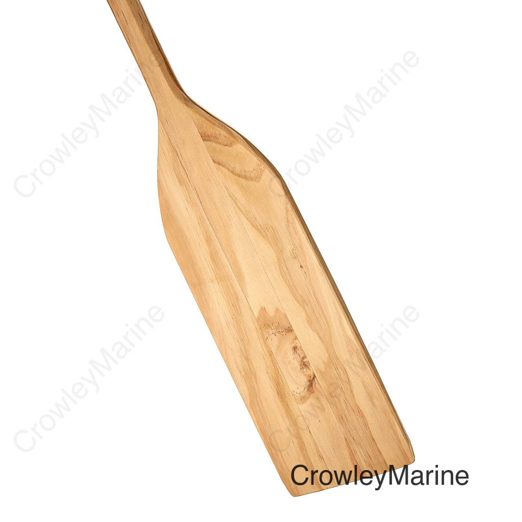 Seachoice 4.5 Ft. Wood Paddle, New Zealand Pine Construction, 17-3/4  In. X 5-7/8 In. Blade, Wide Top Hand Grip, Clear Finish