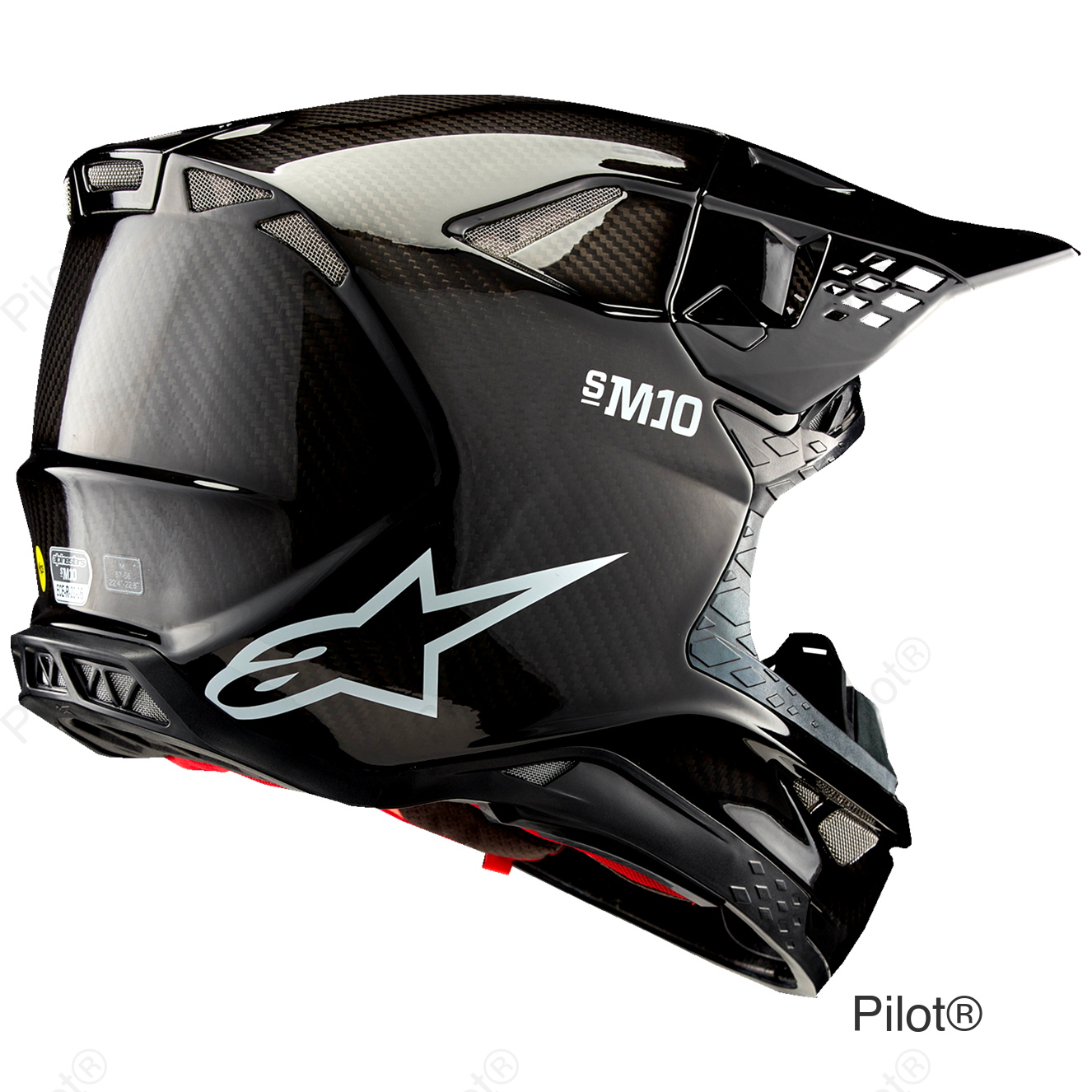 Supertech M10 Helmet - Solid - MIPS® - Gloss Black Carbon - Small