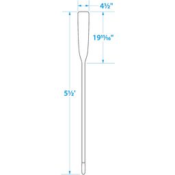 Seachoice 5.5 Ft. Wood Oar, New Zealand Pine Construction, 19-11/16 In. X 4-5/16 In. Blade, Comfort Grip, Clear Finish thumbnail-4