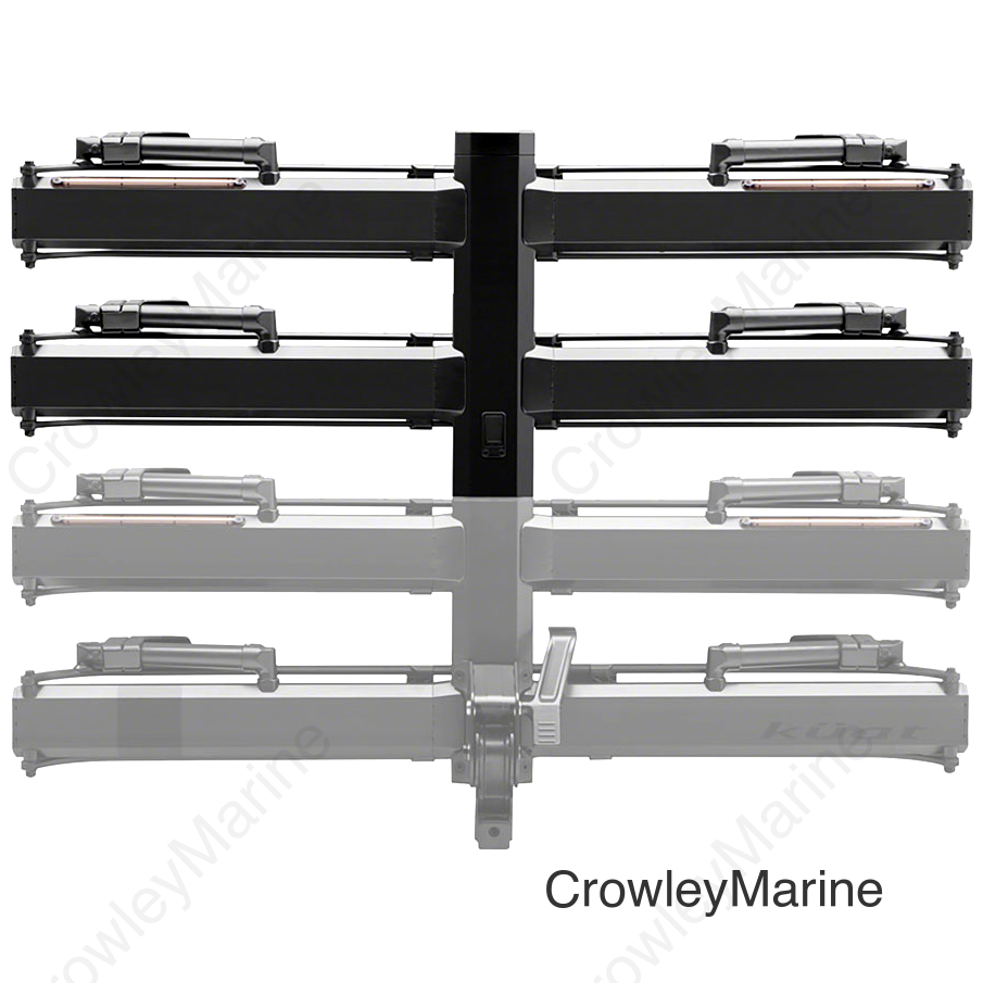 Piston Pro X Hitch Bike Rack Add-On - 2-Bike LED Lights with 4-Pin Plug Kashima Coat Galaxy Gray