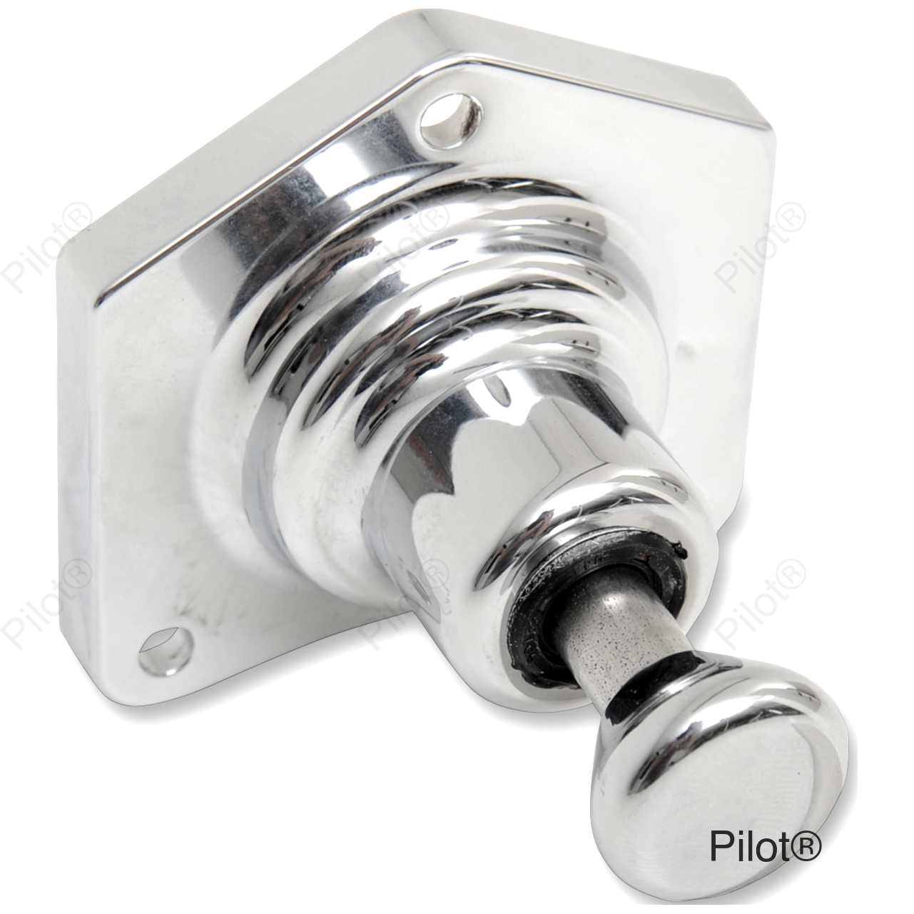 Solenoid End Cover - Starter Buttons - Chrome