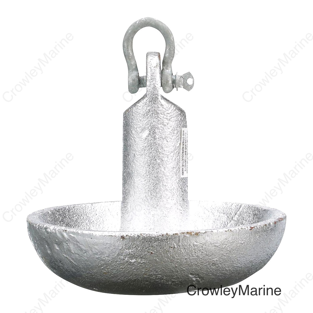 Seachoice Mushroom Anchor, Cast Iron, Aluminum-Painted Silver, 20 Lbs., Boats Up to 24 Ft. Long