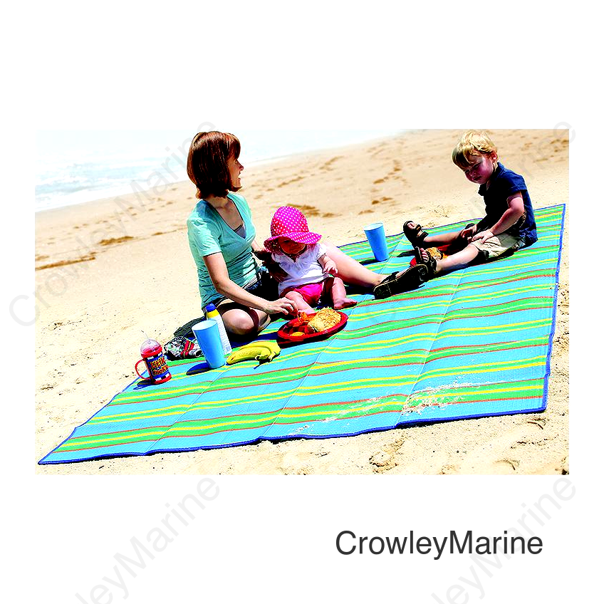 Camco 42805 Handy Mat Folds Out to 60" x 78", Orange/Green/Blue/Yellow