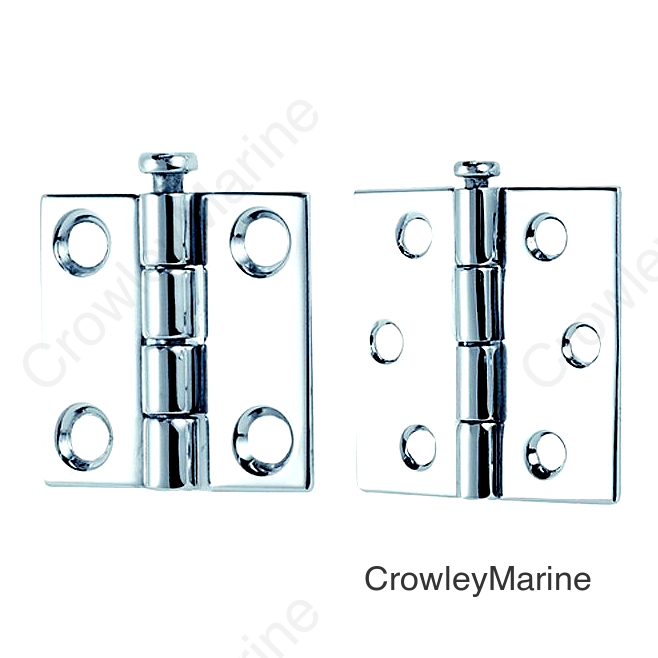 1-1/2 x 1-1/2 Rem Pin Hinges, 4 Hole #8 Fastener, 1 pr.