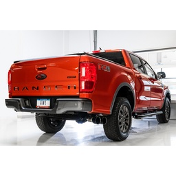 AWE Tuning 2019+ Ford Ranger 0FG Performance Exhaust System w/Diamond Black Tips & Rock Guard thumbnail-3