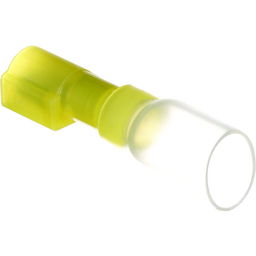Seachoice Heat Shrink Insulated Disconnect, Marine Grade Heat-Shrinkable Male Disconnect Terminals, Yellow, Pack of 25, 12-10 Wire Range thumbnail-0