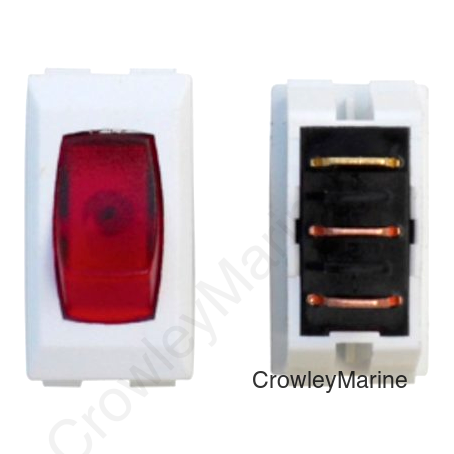 WHITE/RED LAMP  3/PACK