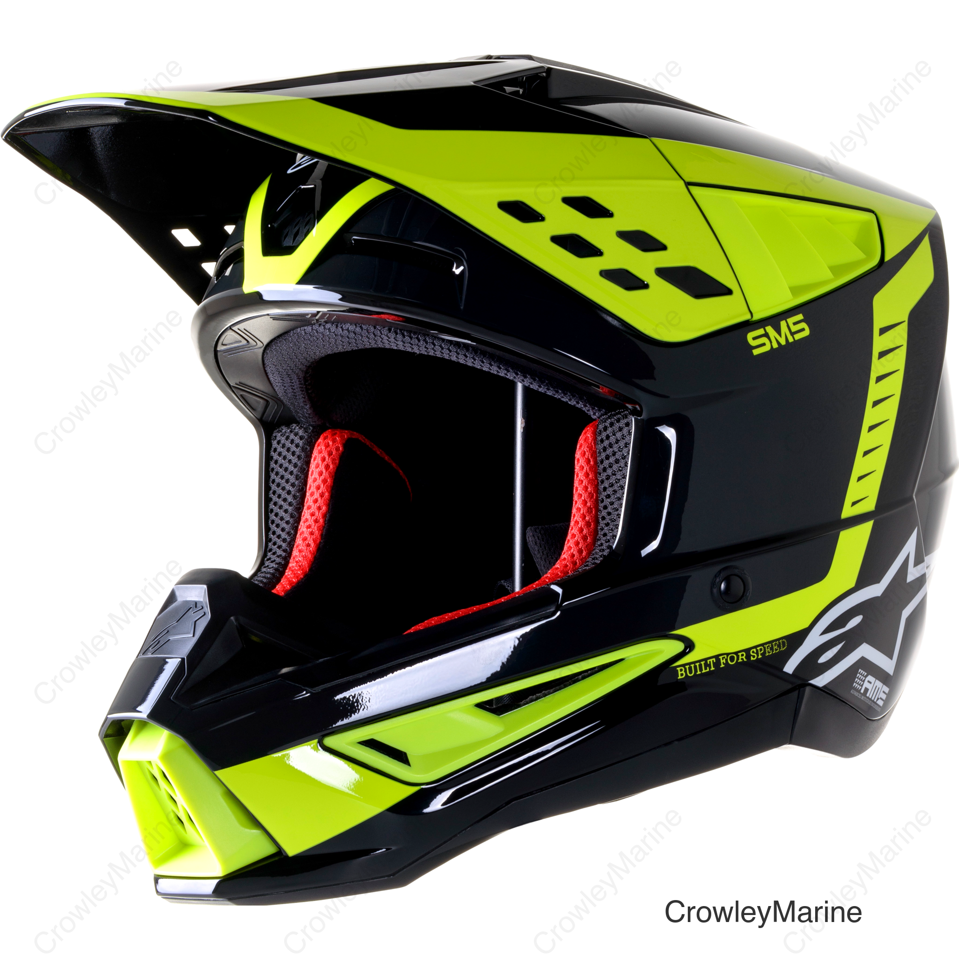 S-M5 BEAM HELMET BLK/ANTHRA/YLW FLUO GLOSSY LG
