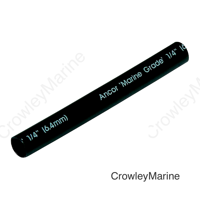 Ancor 303148 Marine Grade™ Adhesive Lined Heat Shrink Tubing, 1/4" x 48" , Black, 1/Pk