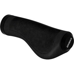 Brooks Ergonomic Rubber Grip - Black 130/130mm