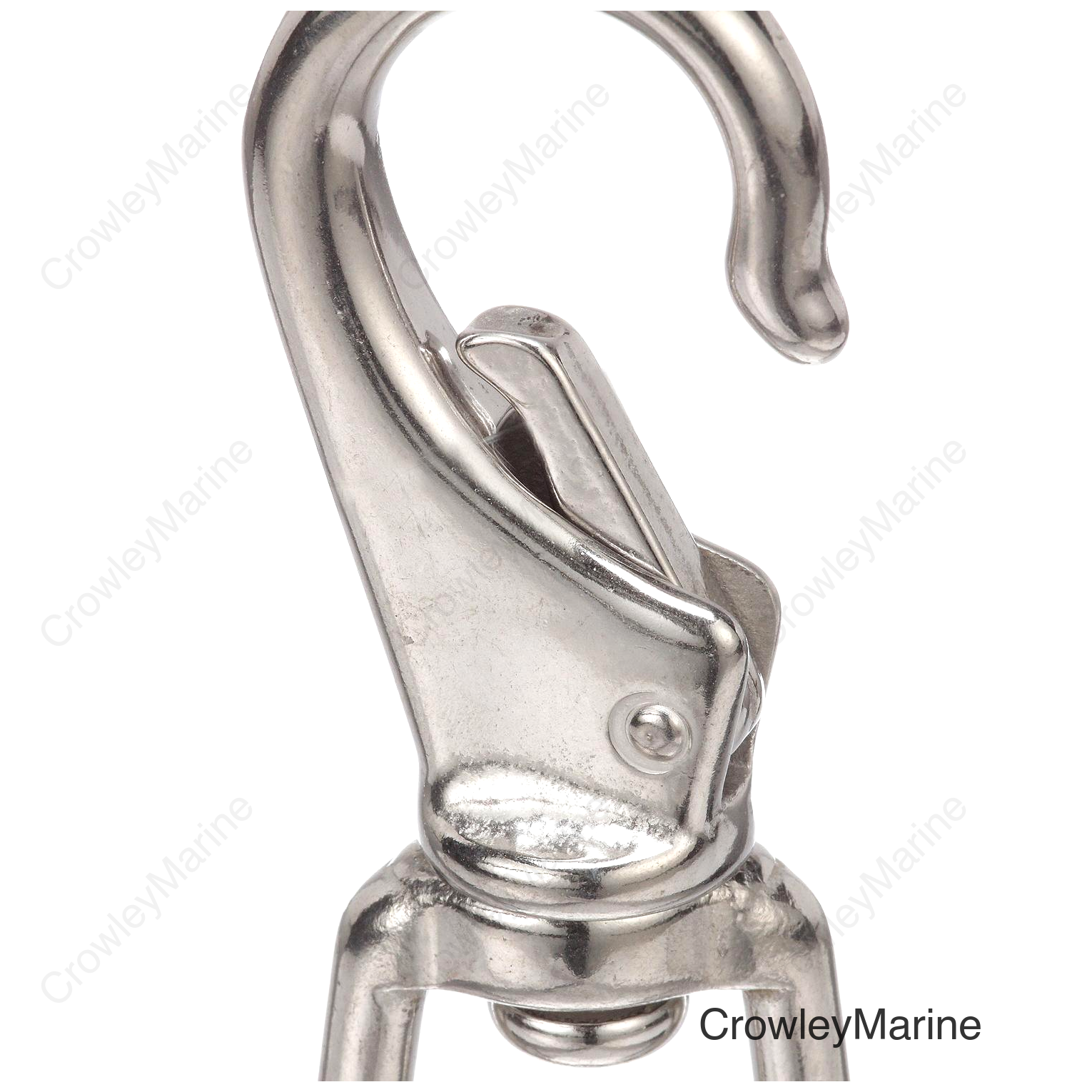 Seachoice Heavy Duty Swivel Eye Snap, Polished Stainless Steel, Size #2, 4 In. Long, 3/4 In. ID Eye