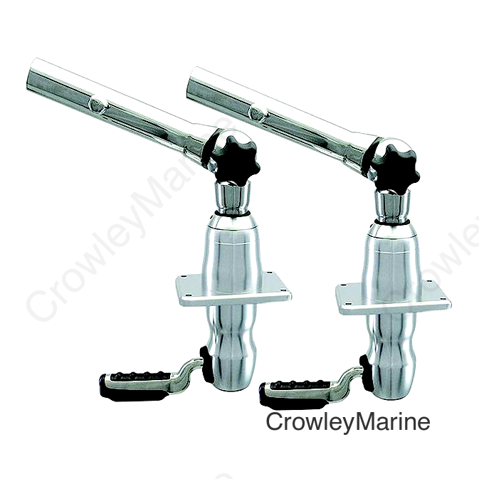 Grand Slam 280 Outrigger Top Mount w/ 30º Offset Handle, Pr.