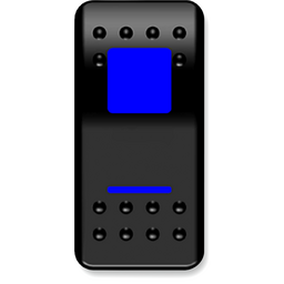 SWITCH ROCKER ON/OFF BLUE thumbnail-1