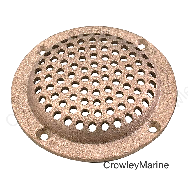 5" Round Bronze Strainer for 2" T-Hulls
