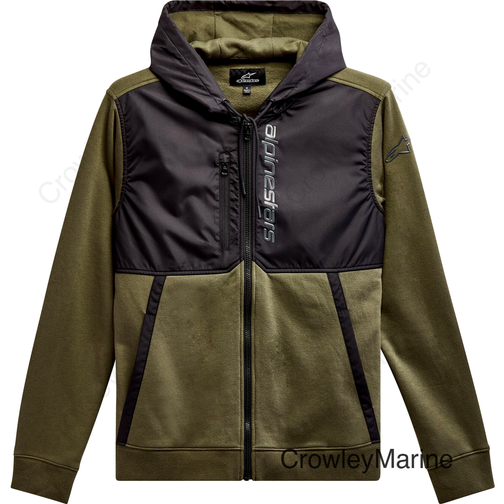 ALIGNED HOODIE MILITARY/BLACK MD