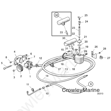 Hydraulic Hose (V2) - Volvo Penta (21897293)