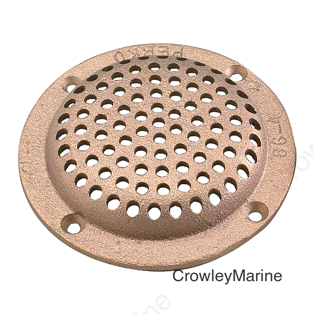 3-1/2" Round Bronze Strainer for 1" T-Hulls