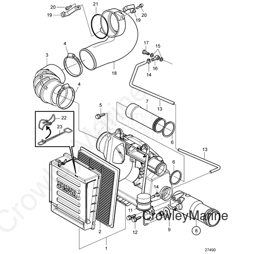 Connector(V2) - Volvo Penta (3887751)