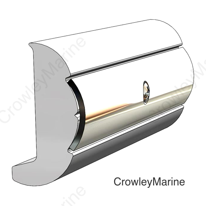 20'L x 2"H x 1"W, Frosty White