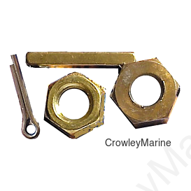 Jam Nut Set (Nuts, Key, C.Pin) - Handi-Man Marine (592054)