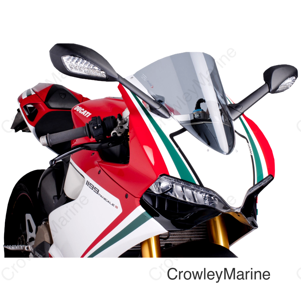 Race Windscreen - 15-3/4" - Smoke - Panigale