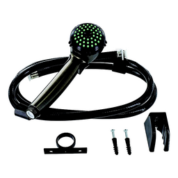 Valterra Phoenix PF276065 Single Function Hand Held RV Camping Outdoor 60" Metal Shower Hose & Bracket Kit, Rubbed Bronze
