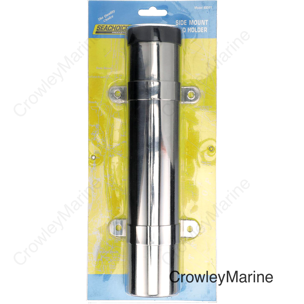 Seachoice Side Mount Rod Holder, Stainless Steel, 1-5/8 in. ID