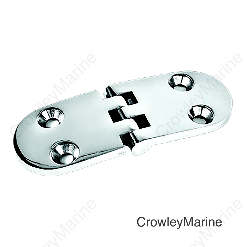 Sea-Dog 2054611 Flush Round Door Hinge, A= 3-1/4", B=1-5/8", C=1-5/8", D=1-3/16", E= 3/16", #10 FH Weight= .16/ .32