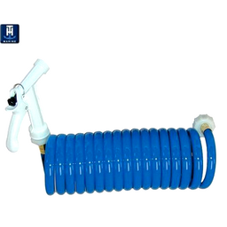 Coiled Hose Only, 15' Blue, w/Pistol Grip Nozzle