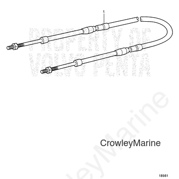 Control Cable(V2) - Volvo Penta (21407258)