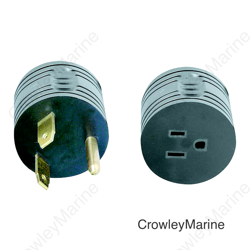 AP Products Power & Lighting  Round Park Adapter, 15A Female to 30A Male