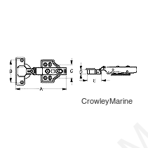 Sea-Dog 2019641 Soft Close Concealed Stainless Steel Cabinet Hinge