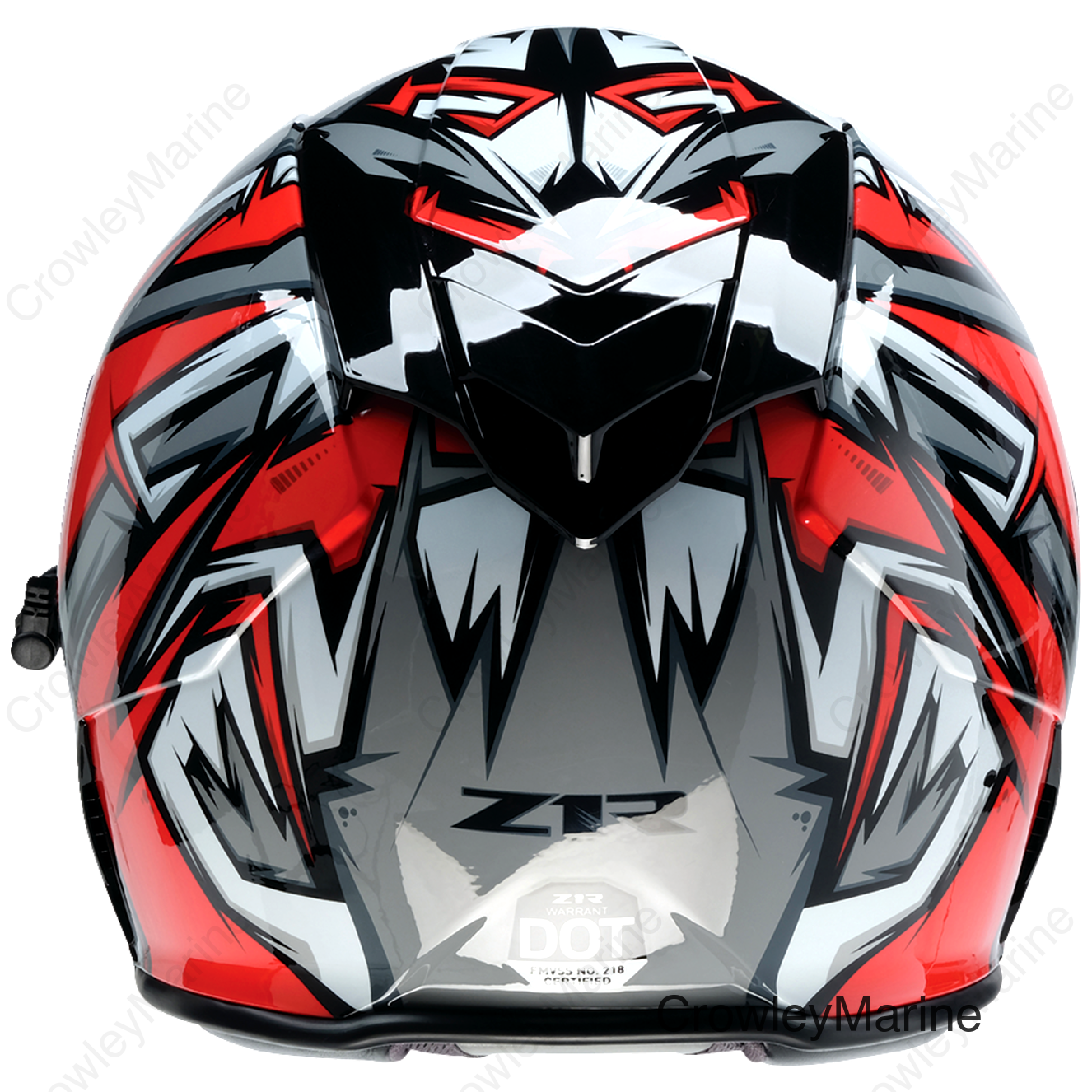HELMET WARRANT NEURON RD/WH LG