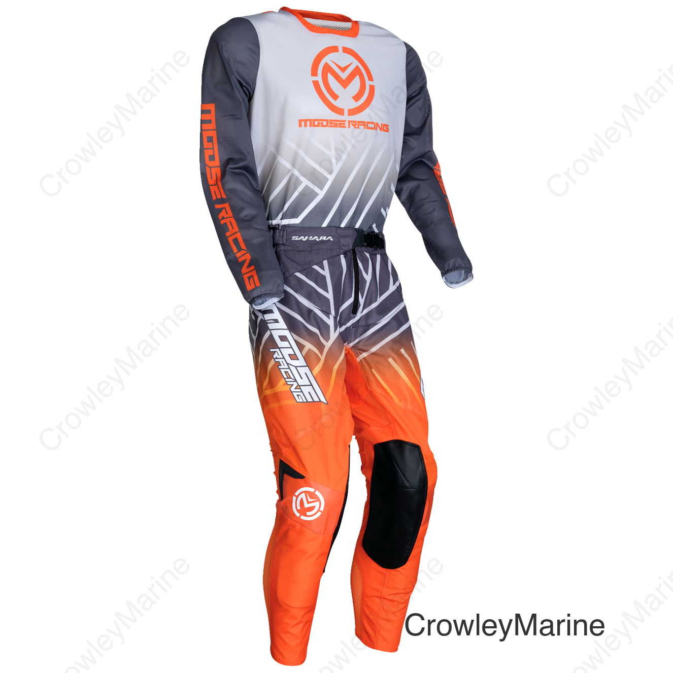 JERSEY SAHARA GRAY/ORANGE LG