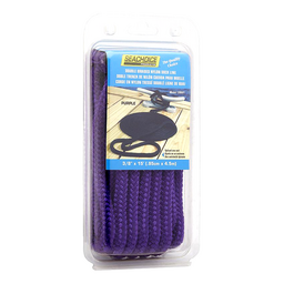 Seachoice Double-Braid Nylon Dock Line w/ Eye Splice, Pre-Shrunk, Heat Stabilized, 3/8 In. X 15 Ft., Purple thumbnail-6