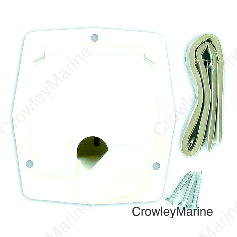 Valterra Cable Hatch, Small Square, White
