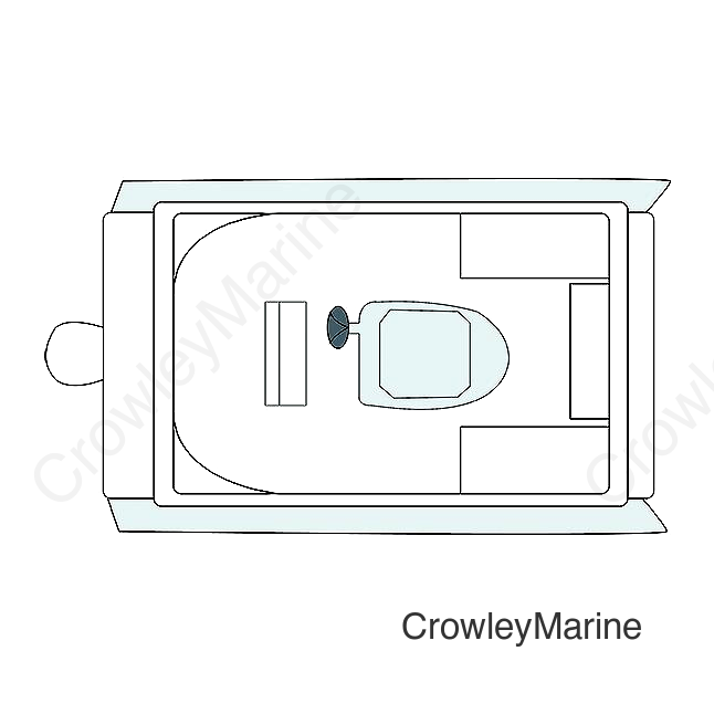 Carver 79009 Flex-Fit PRO™ Poly-Flex II Pontoon Boat, Slate Gray