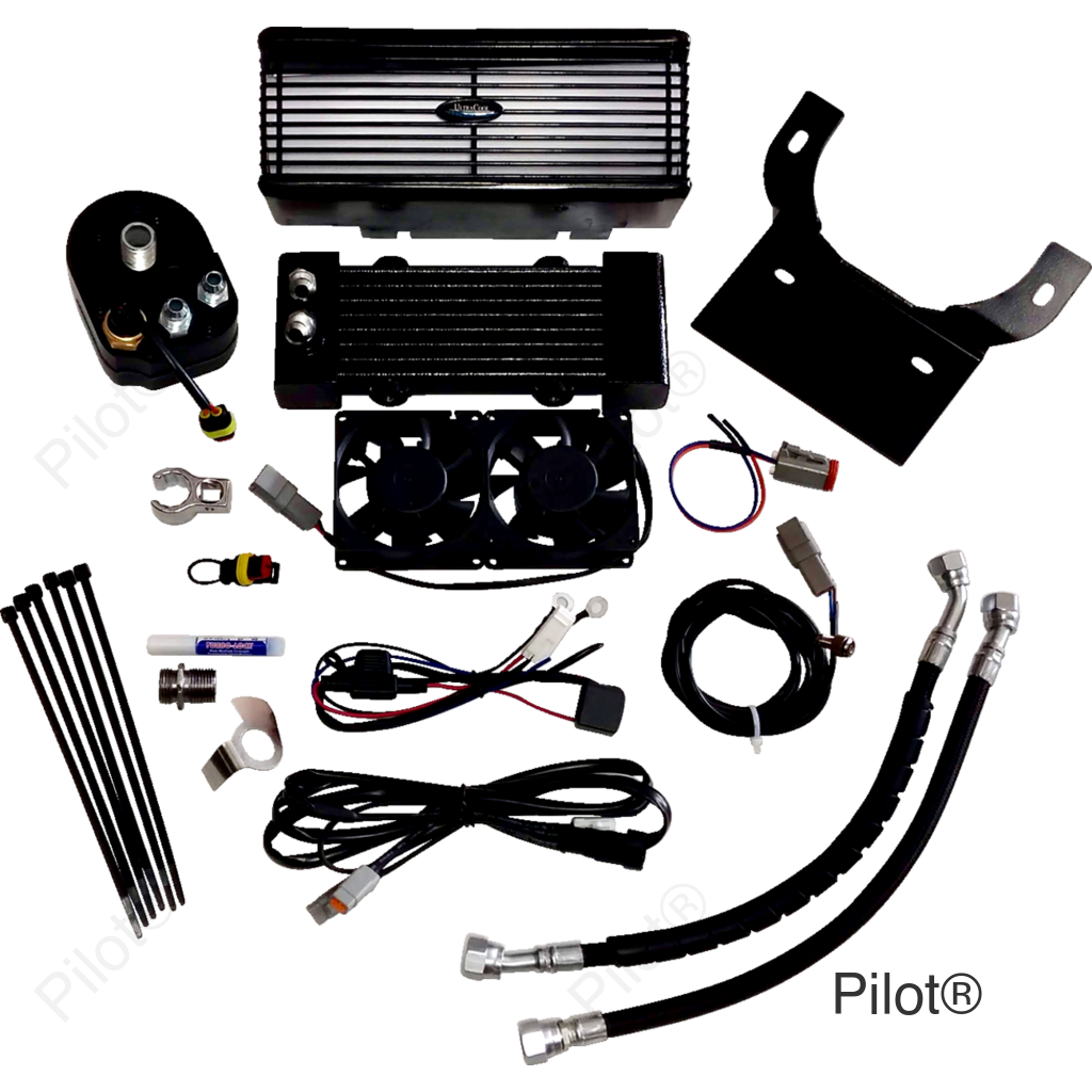 Oil Cooler Kit - Flat Black - Touring
