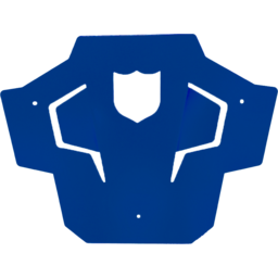 REAR SPORT BUMPER SKID PLATE BLUE POL