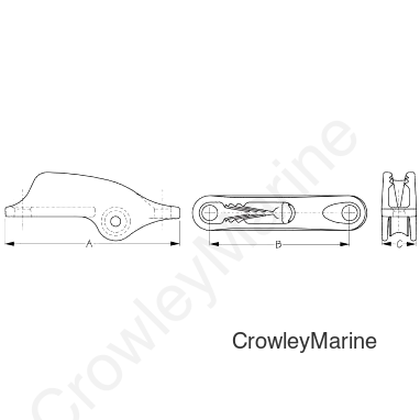 CL834 F/CL253 TRAPEZ E CLEAT (008340-1)